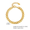 Fashion Simple Stainless Steel Women's Golden Electroplated Bracelet