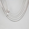 Fashion Simple Style Geometric Sterling Silver Plating Metal Chain Necklace