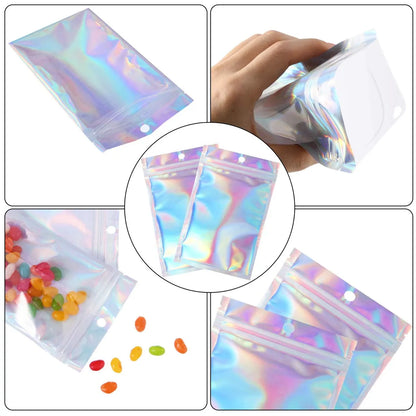 Fashion Simple Style Solid Color Synthetics Transparent Jewelry Packaging Bags