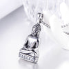 Fashion Simple Trendy Stainless Steel Buddha Pendant Necklace Cast Metal Jewelry