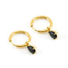 Fashion Simple Water Drop Zircon Inlaid 316L Stainless Steel 18K Gold Plated Light Luxury Niche Elegant Women's Earrings
