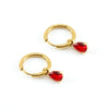 Fashion Simple Water Drop Zircon Inlaid 316L Stainless Steel 18K Gold Plated Light Luxury Niche Elegant Women's Earrings