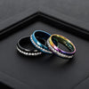 Geometric Stainless Steel Zircon