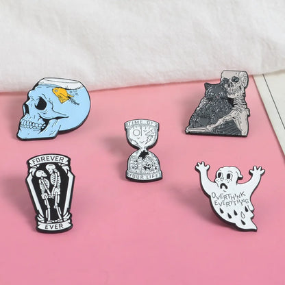 Fashion Skull Alloy Stoving Varnish Unisex Brooches