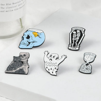 Fashion Skull Alloy Stoving Varnish Unisex Brooches