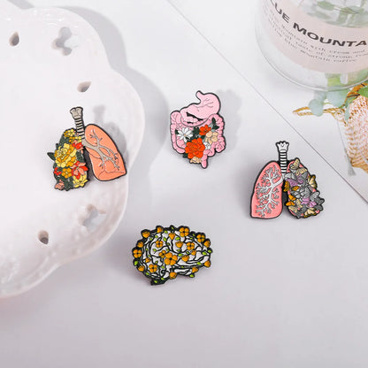 Fashion Skull Alloy Stoving Varnish Unisex Cartoon Brooches