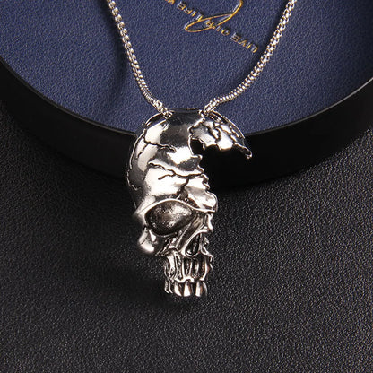 Wholesale Jewelry Fashion Skull 201 Stainless Steel Zinc Alloy Pendant Necklace