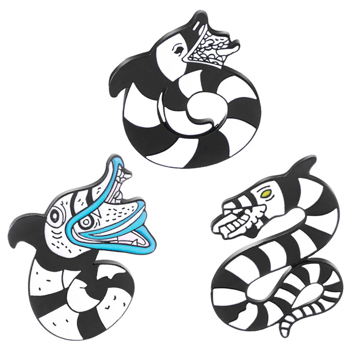 Fashion Snake Alloy Enamel Unisex Brooches