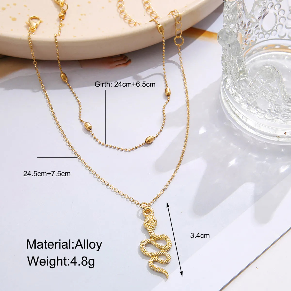 Fashion Snake Alloy Plating Anklet