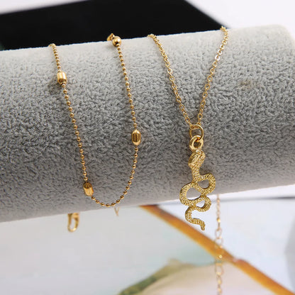 Fashion Snake Alloy Plating Anklet