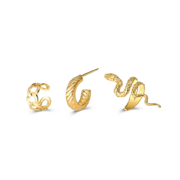 Wholesale Jewelry Fashion Snake Alloy Plating Earrings