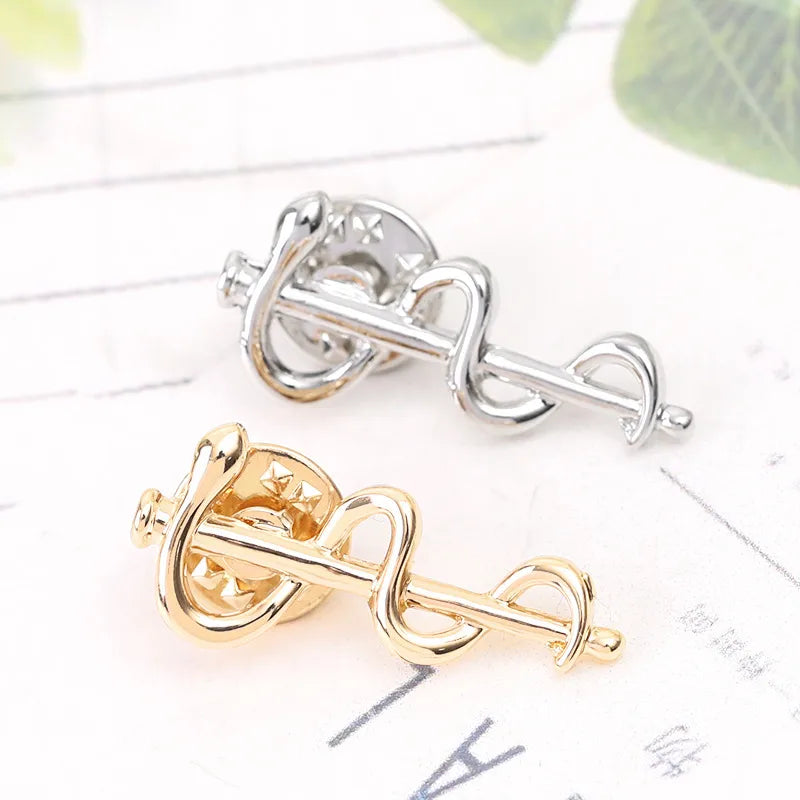 Fashion Snake Alloy Plating Unisex Brooches