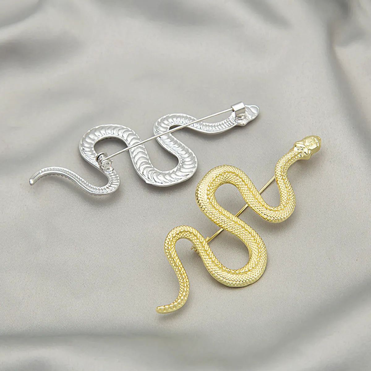 Fashion Snake Alloy Plating Women'S Brooches