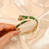 Fashion Snake Copper Plating Zircon Bangle