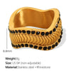 Fashion Snake Scale Texture Inlaid Czech Diamond 316L Stainless Steel Earrings And Ring