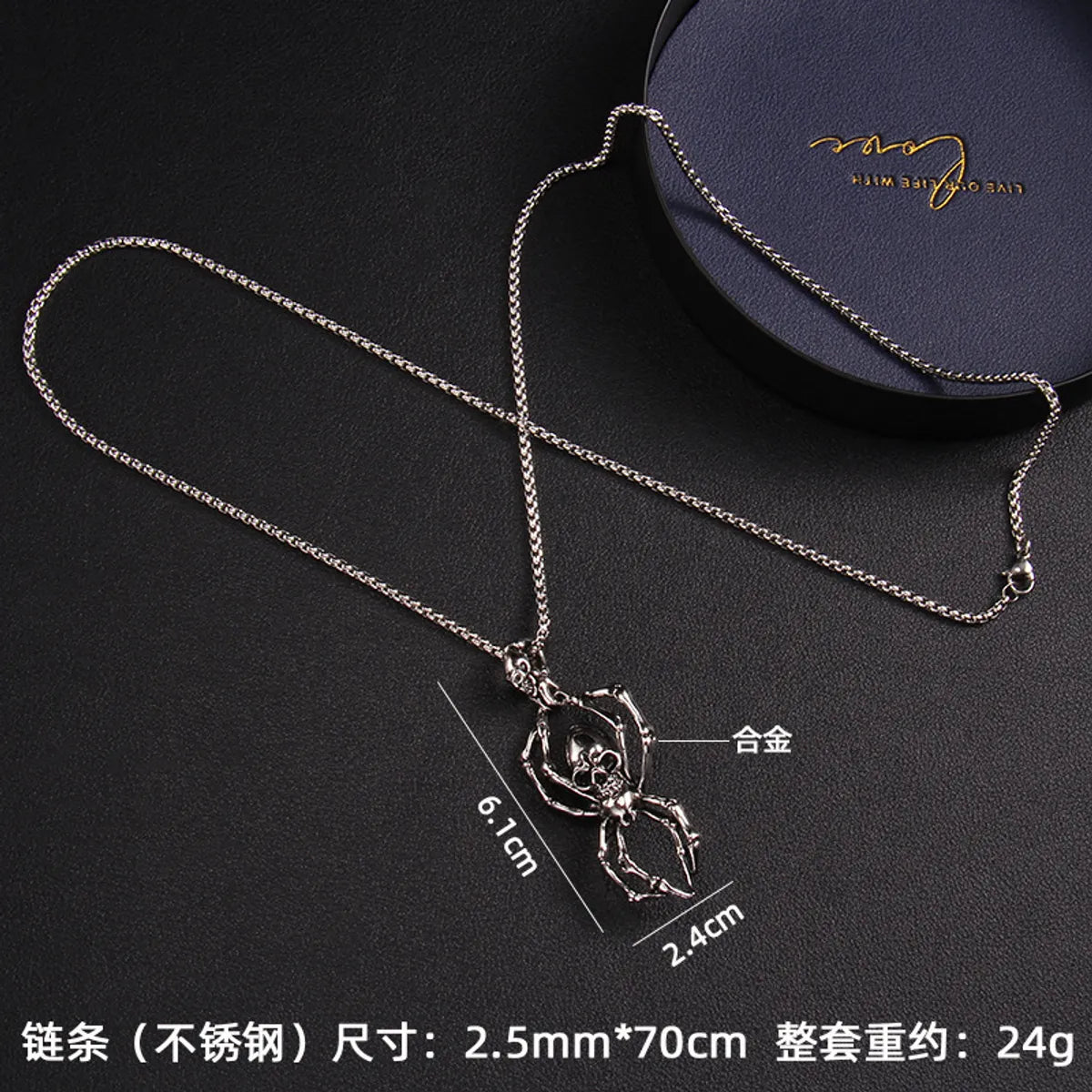 Fashion Snake Stainless Steel Plating Pendant Necklace 1 Piece