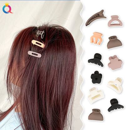 Fashion Solid Color Abs Hair Clip 1 Set