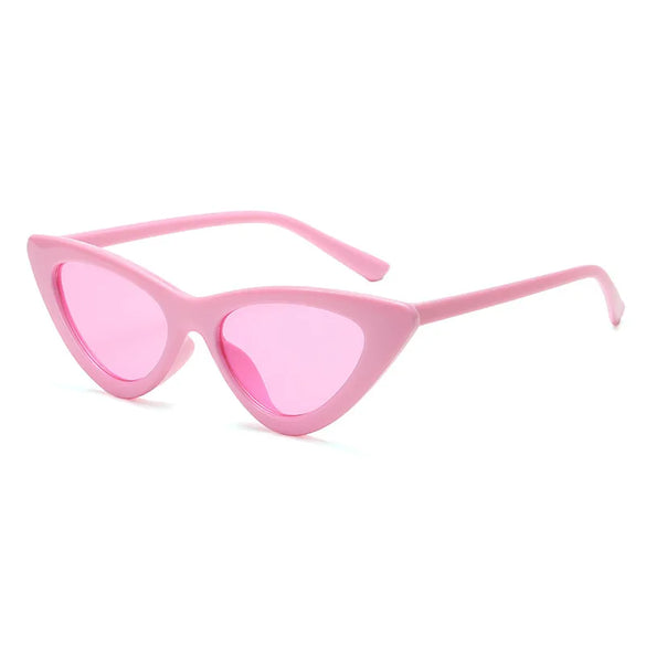 Fashion Solid Color Ac Cat Eye Full Frame Women'S Sunglasses