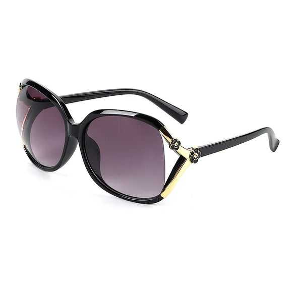 Fashion Solid Color Ac Oval Frame Full Frame Women'S Sunglasses