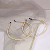 Fashion Solid Color Artificial Pearl Hair Band 1 Piece