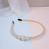 Fashion Solid Color Artificial Pearl Hair Band 1 Piece