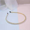 Fashion Solid Color Artificial Pearl Hair Band 1 Piece