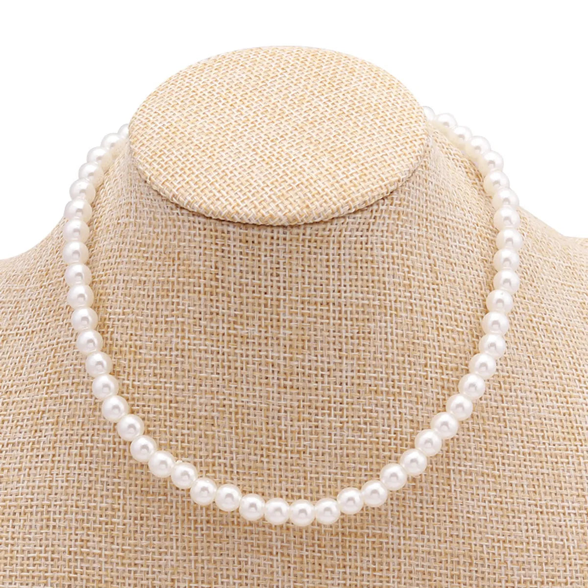 Fashion Solid Color Artificial Pearl Women's Necklace 1 Piece