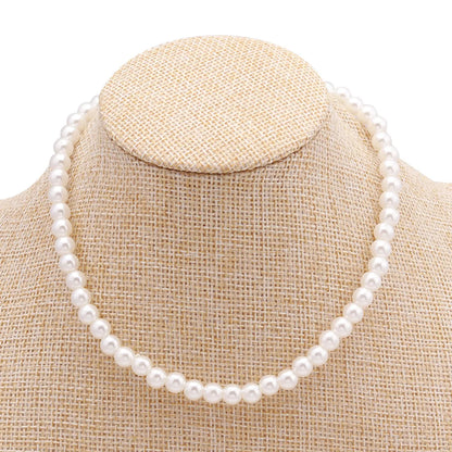 Fashion Solid Color Artificial Pearl Women's Necklace 1 Piece