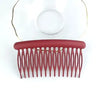 Fashion Solid Color Arylic Hollow Out Insert Comb 1 Piece