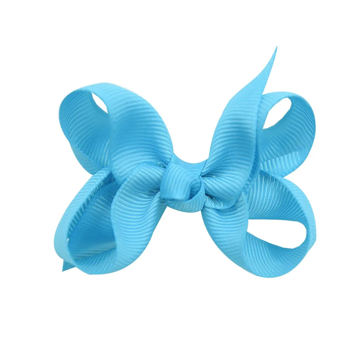 Fashion Solid Color Bow Knot Cloth Hair Clip 1 Piece