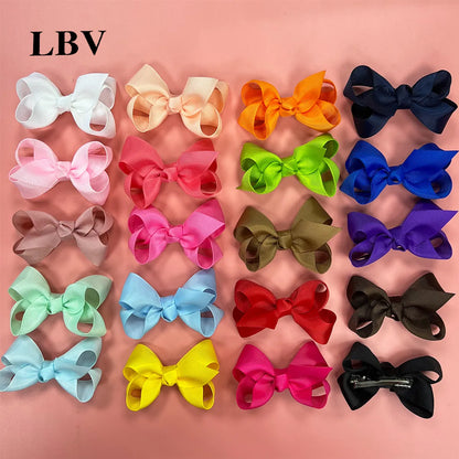 Fashion Solid Color Bow Knot Cloth Hair Clip 1 Piece