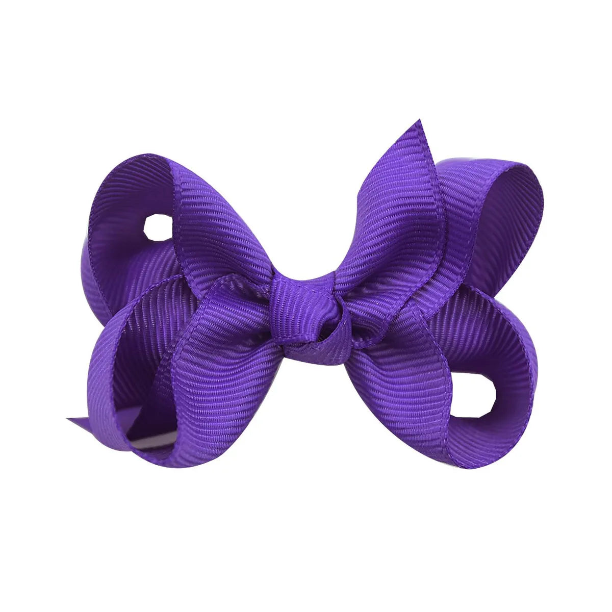 Fashion Solid Color Bow Knot Cloth Hair Clip 1 Piece