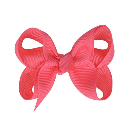 Fashion Solid Color Bow Knot Cloth Hair Clip 1 Piece