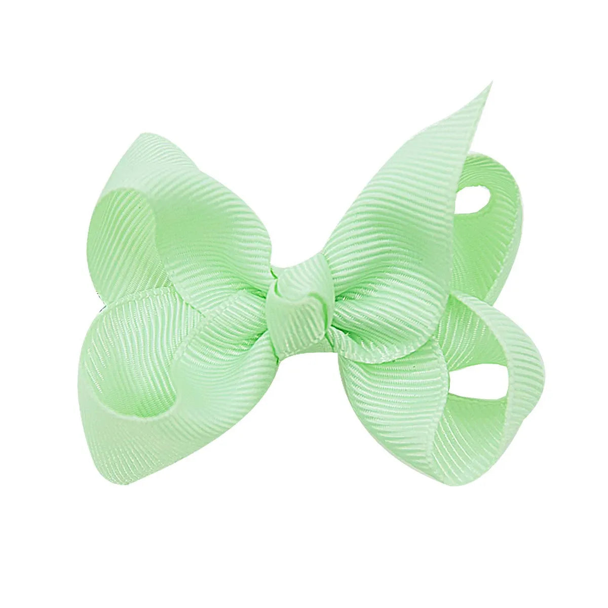 Fashion Solid Color Bow Knot Cloth Hair Clip 1 Piece