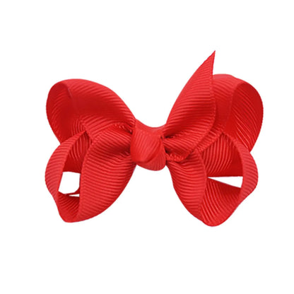 Fashion Solid Color Bow Knot Cloth Hair Clip 1 Piece