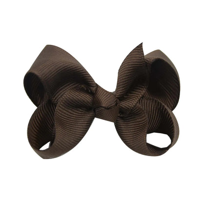 Fashion Solid Color Bow Knot Cloth Hair Clip 1 Piece