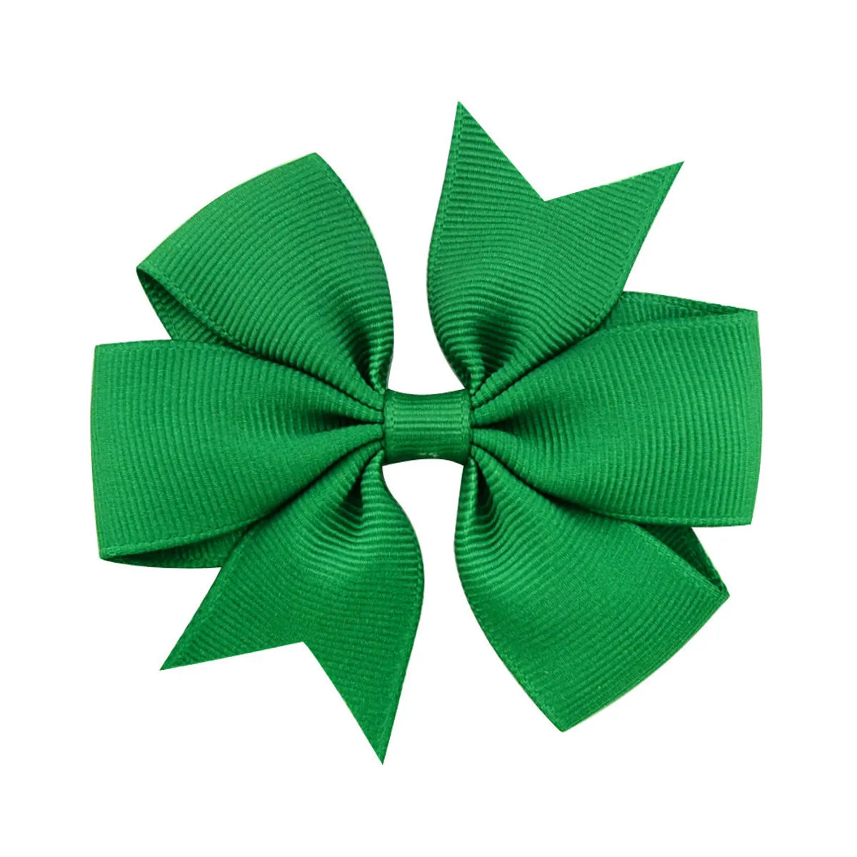 Fashion Solid Color Bow Knot Cloth Hair Clip 1 Piece