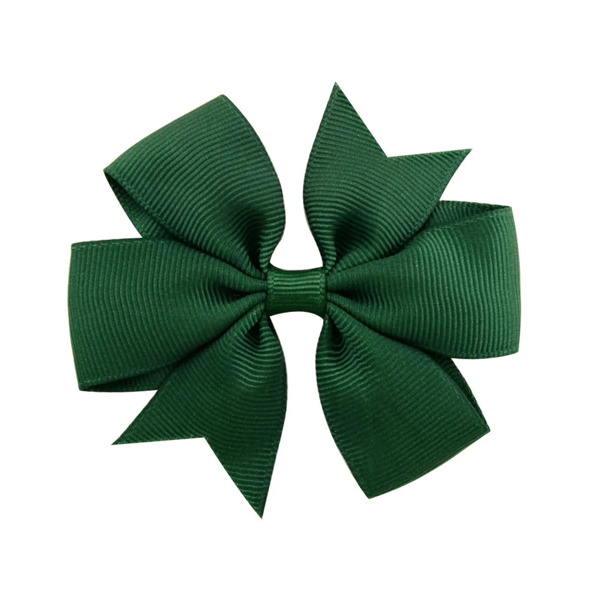 Fashion Solid Color Bow Knot Cloth Hair Clip 1 Piece