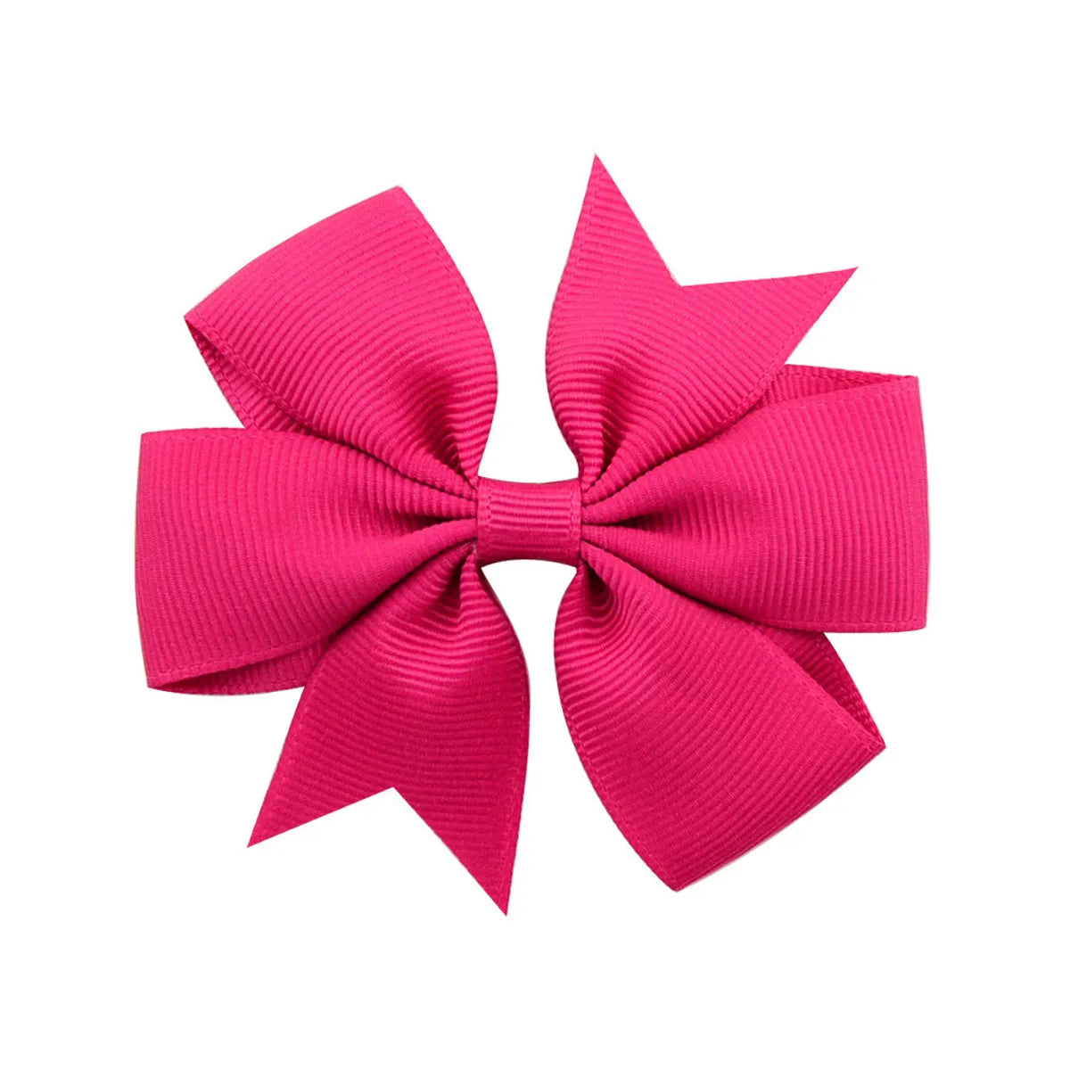 Fashion Solid Color Bow Knot Cloth Hair Clip 1 Piece