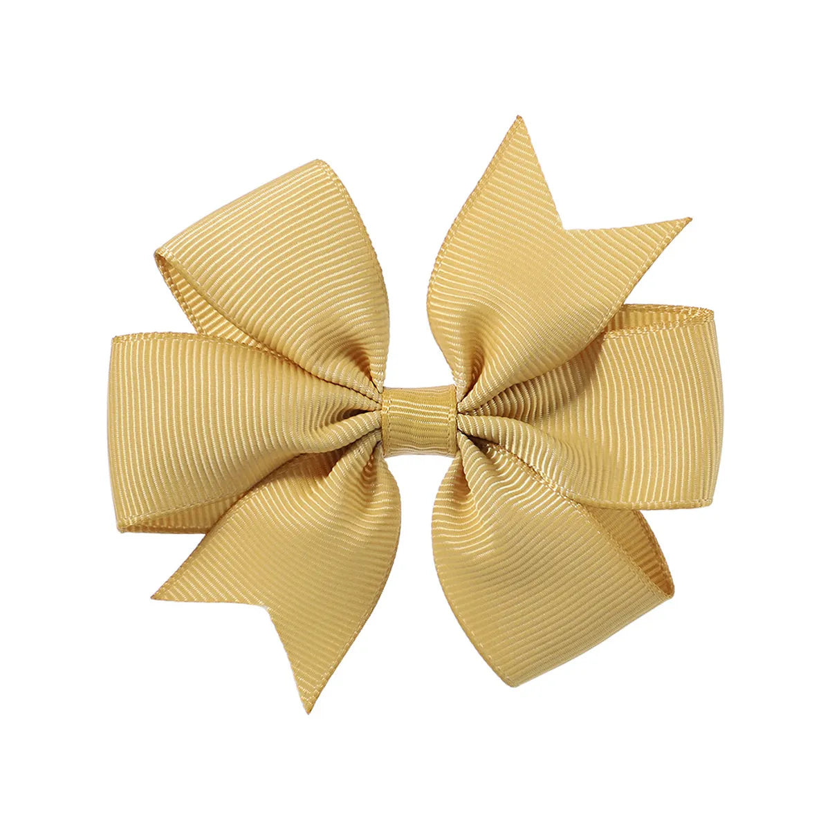 Fashion Solid Color Bow Knot Cloth Hair Clip 1 Piece