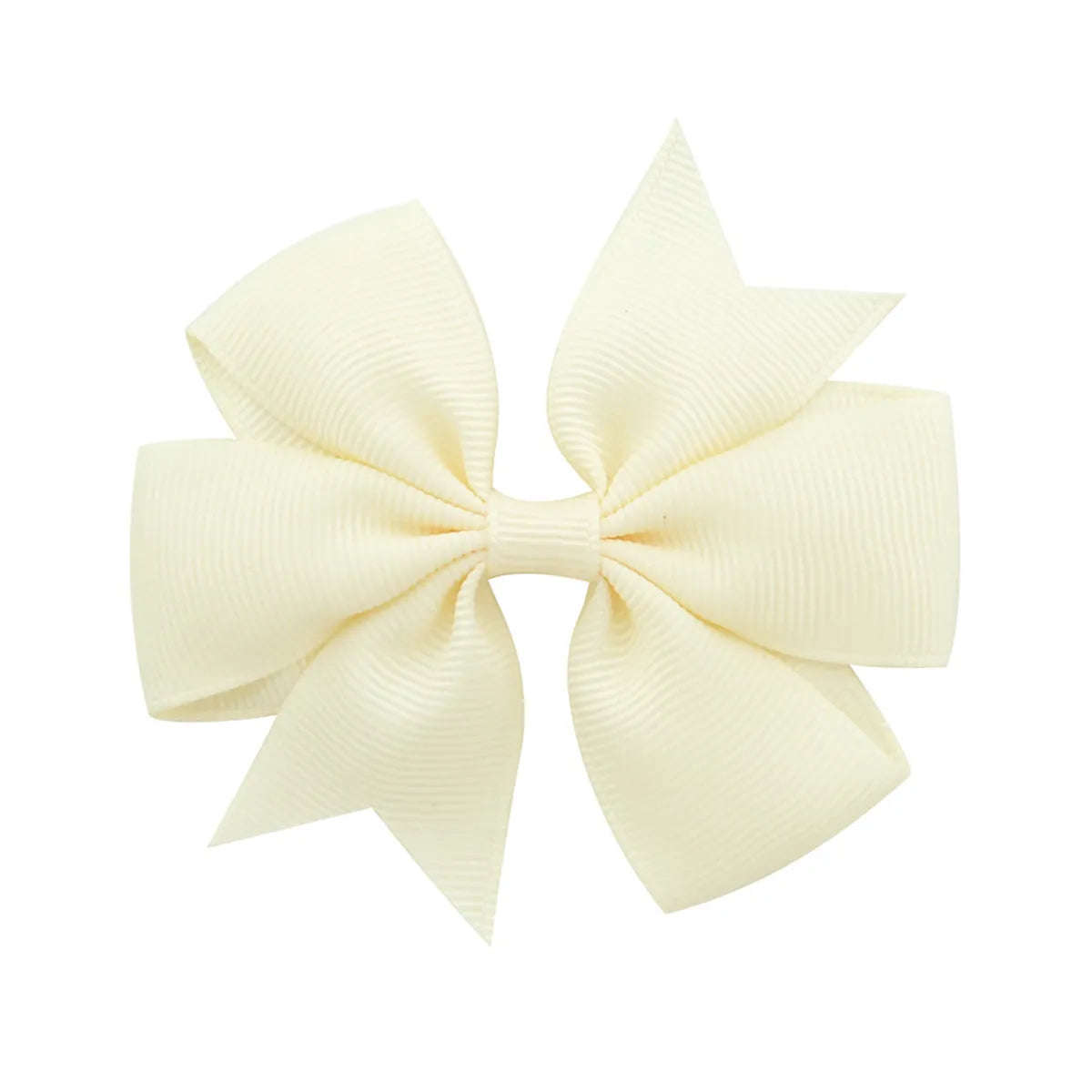 Fashion Solid Color Bow Knot Cloth Hair Clip 1 Piece