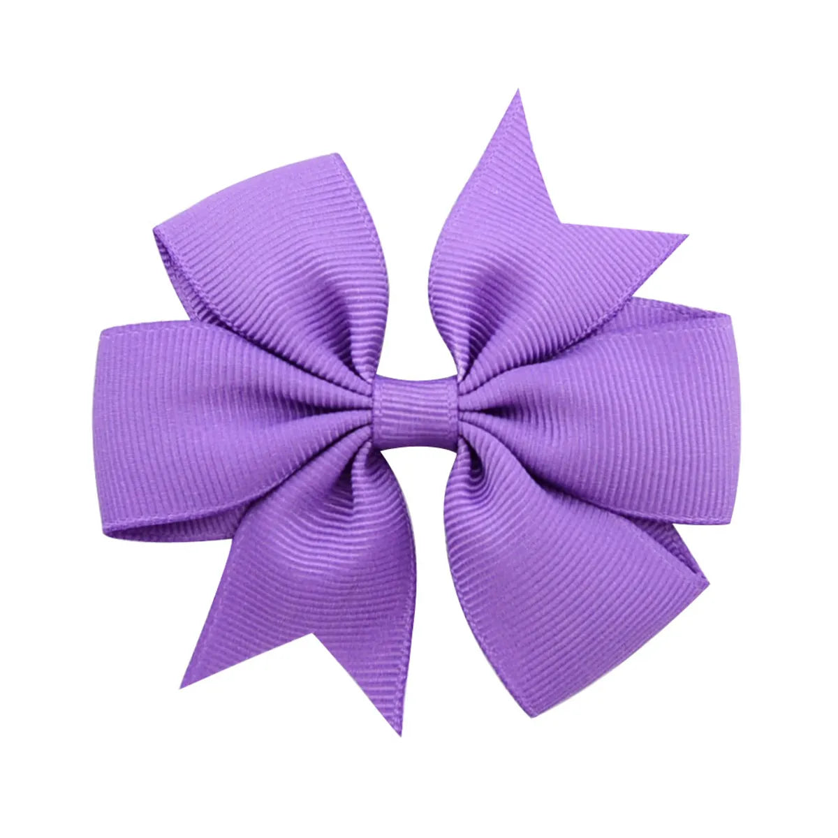 Fashion Solid Color Bow Knot Cloth Hair Clip 1 Piece