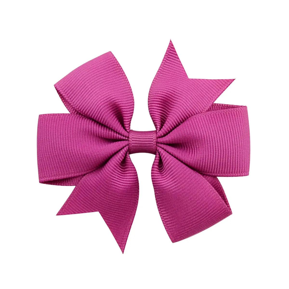 Fashion Solid Color Bow Knot Cloth Hair Clip 1 Piece