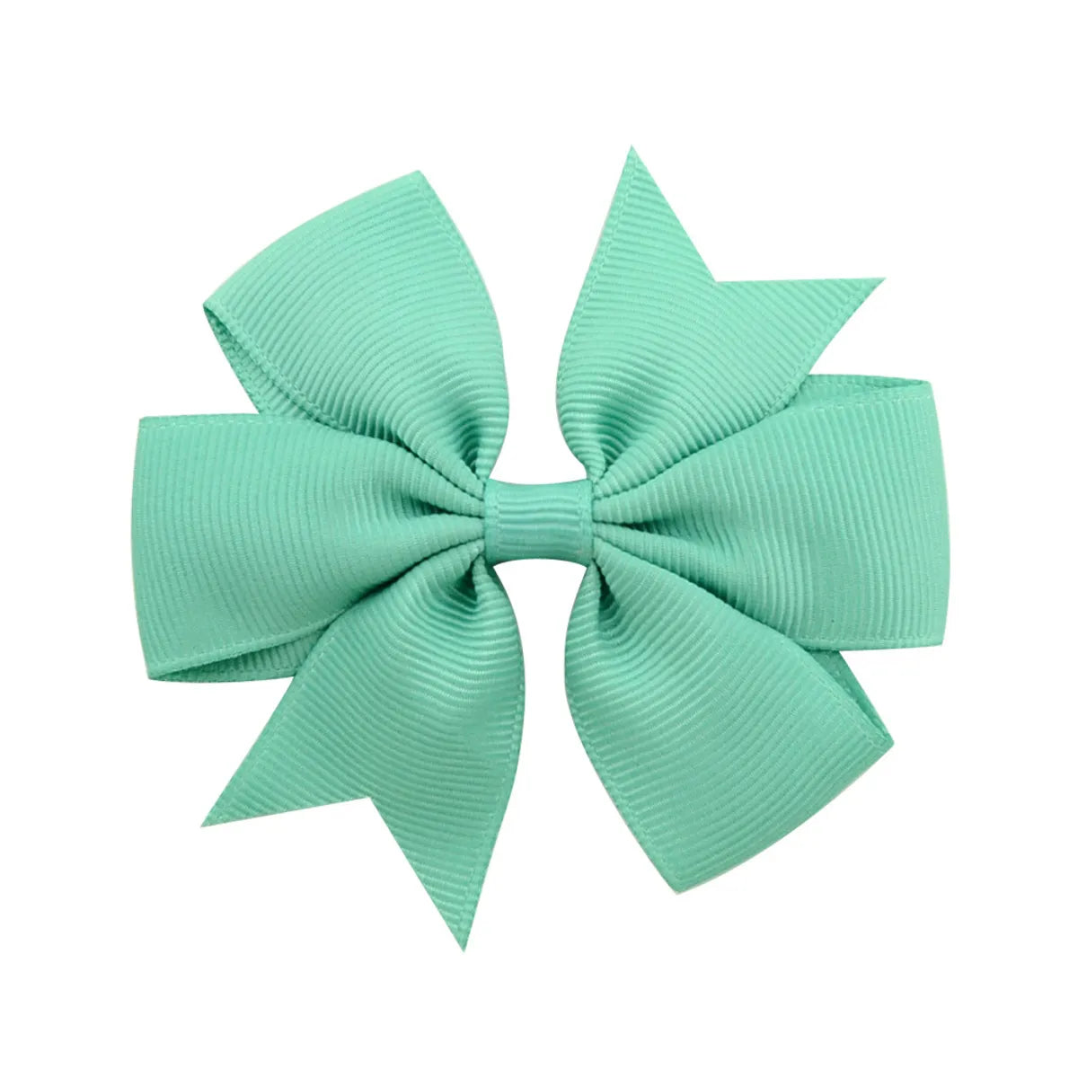 Fashion Solid Color Bow Knot Cloth Hair Clip 1 Piece