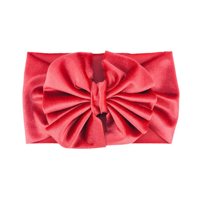 Girl'S Fashion Solid Color Bowknot Hair Band