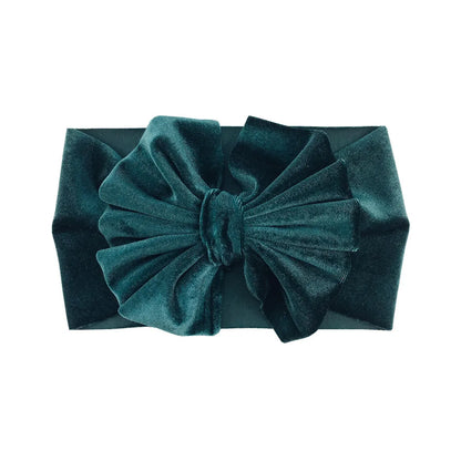 Girl'S Fashion Solid Color Bowknot Hair Band