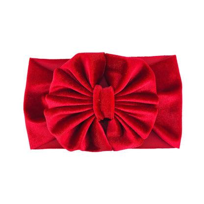 Girl'S Fashion Solid Color Bowknot Hair Band