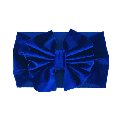 Girl'S Fashion Solid Color Bowknot Hair Band