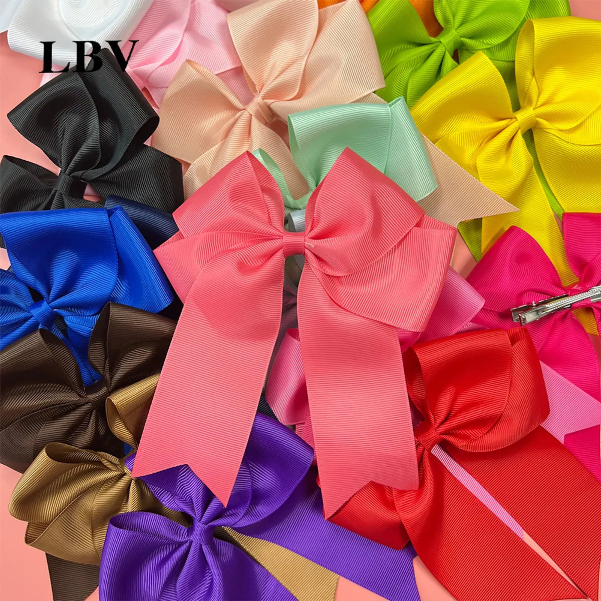 Fashion Solid Color Cloth Bowknot Hair Clip 1 Piece