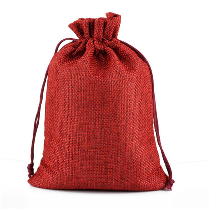 Fashion Solid Color Cloth Drawstring Jewelry Packaging Bags 1 Piece